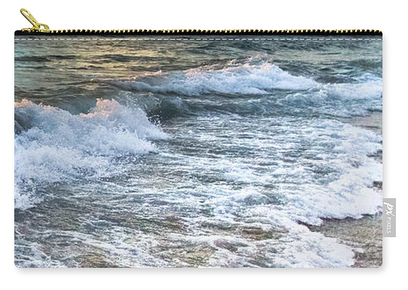 Clouds Zip Pouch featuring the photograph Sudsy Vertical II by Debra and Dave Vanderlaan