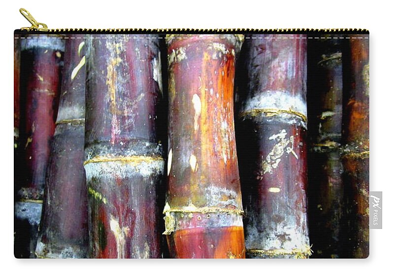 Produce Zip Pouch featuring the photograph Sugar Cane by Randall Weidner