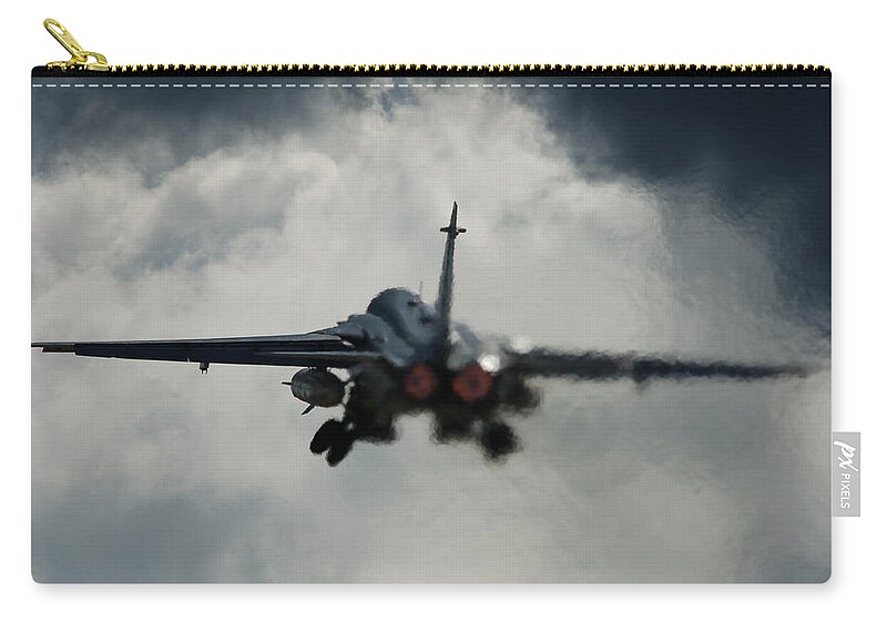 Sukhoi Su-24 Zip Pouch featuring the photograph Sukhoi Su-24 by Jackie Russo