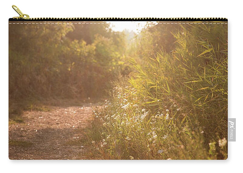 Jackson Bottom Wetlands Trail Zip Pouch featuring the photograph Summer at Jackson Bottom by Kunal Mehra