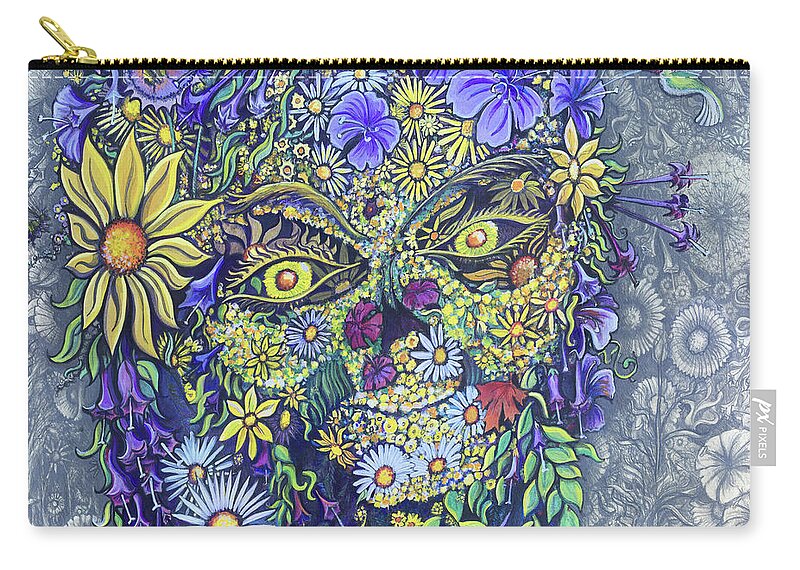 Acrylic Zip Pouch featuring the painting Summer Girl by David Sockrider