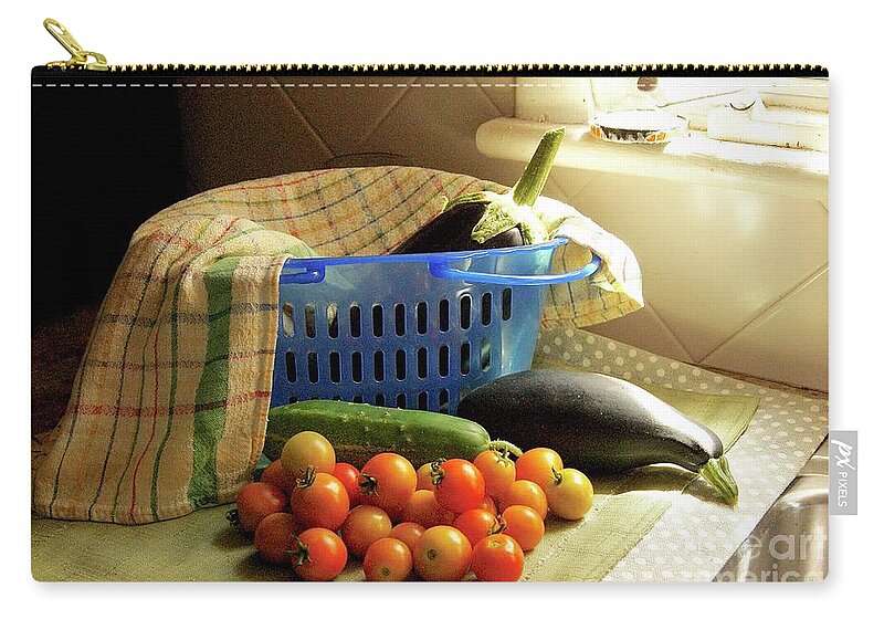 Summertime Zip Pouch featuring the photograph Summer Harvest by Margie Avellino