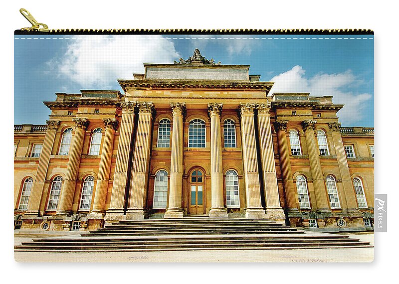 Blenheim Palace Zip Pouch featuring the photograph Summer Home by Greg Fortier