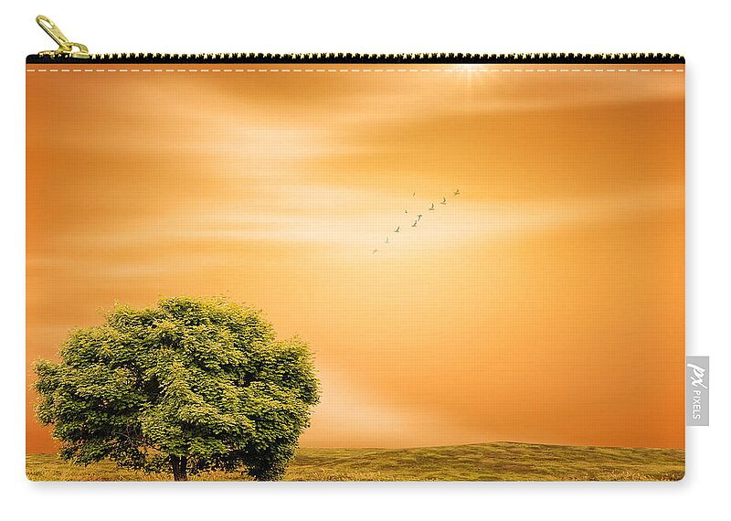 Four Seasons Zip Pouch featuring the photograph Summer by Lourry Legarde