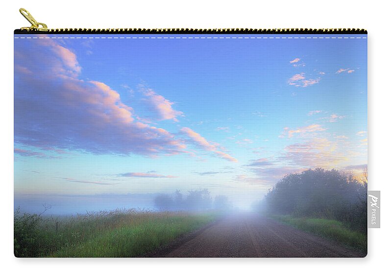 Landscape Zip Pouch featuring the photograph Summer Morning in Alberta by Dan Jurak