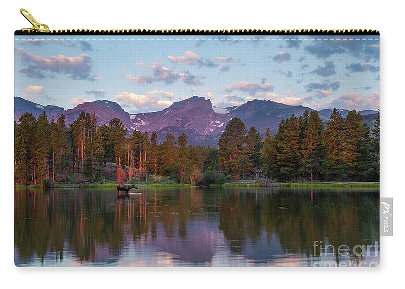 Sprague Lake Zip Pouch featuring the photograph Summer on Sprague Lake by Ronda Kimbrow