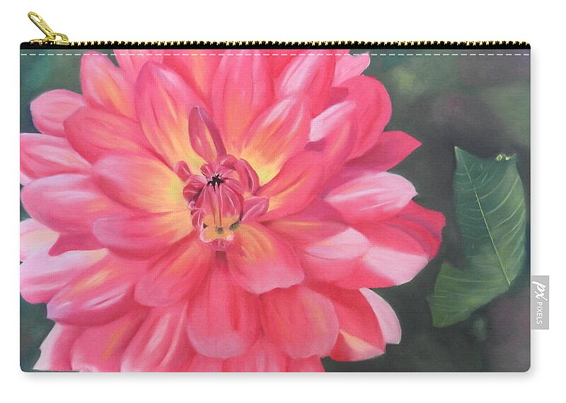 Summer Zip Pouch featuring the pastel Summer Pinks by Carol Corliss