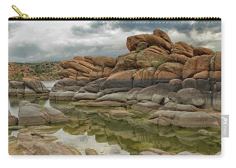 Monsoons Zip Pouch featuring the photograph Summer Splendor by Tom Kelly