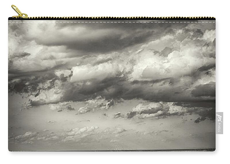 Landscape Zip Pouch featuring the photograph Summer Storm by Joe Shrader