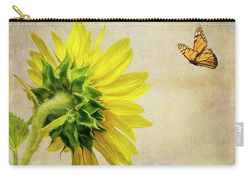 Sunflower Carry-all Pouch featuring the photograph Summer Sun by Cathy Kovarik