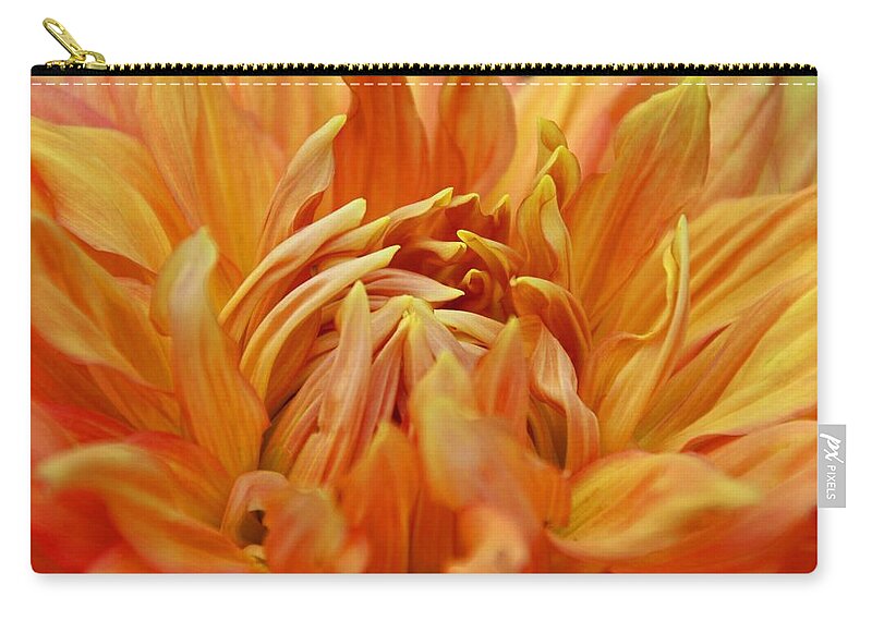 Dahlia Zip Pouch featuring the photograph Summer Tales by Michiale Schneider