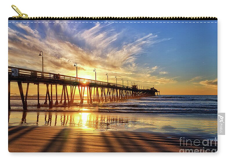Sun Carry-all Pouch featuring the photograph Sun and Shadows by Eddie Yerkish