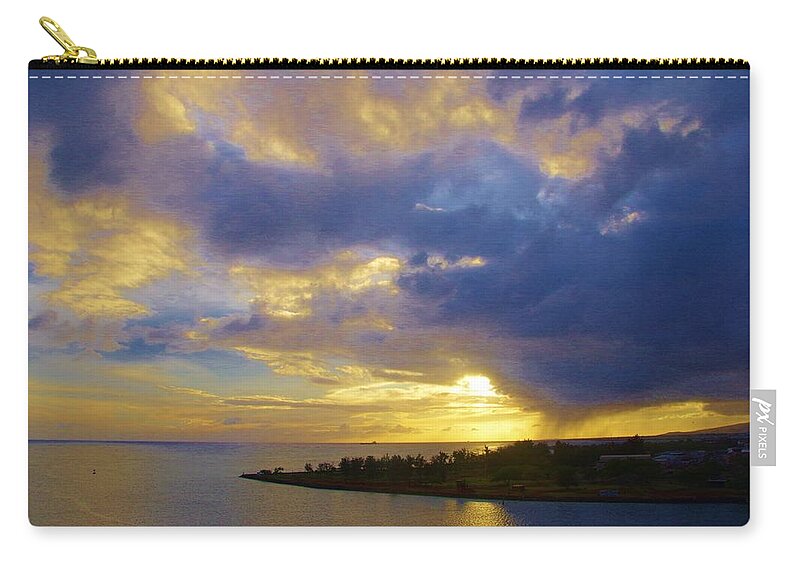 Hilo Carry-all Pouch featuring the photograph Sun on Hilo by Phyllis Spoor