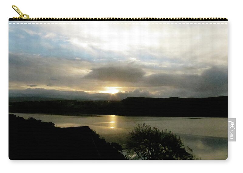 Morning Sky Zip Pouch featuring the photograph Sun Rise by Azthet Photography
