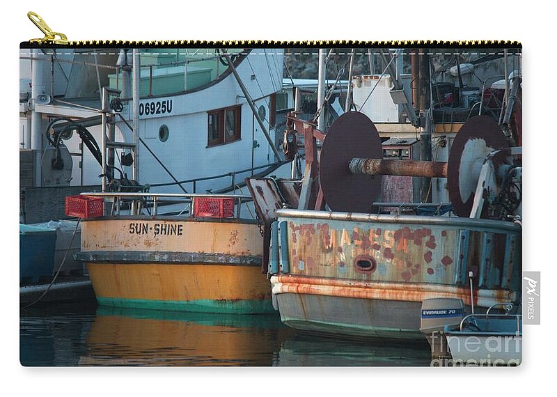 California Zip Pouch featuring the photograph SUN-SHINE and Malesa by Teresa Wilson