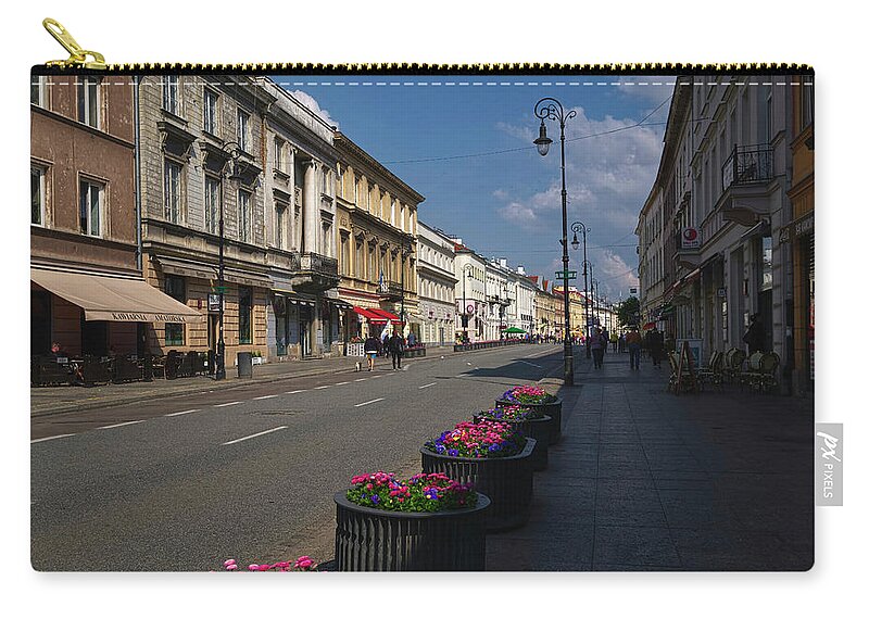 City Zip Pouch featuring the photograph Sunday Afternoon in Warsaw by Lucinda Walter