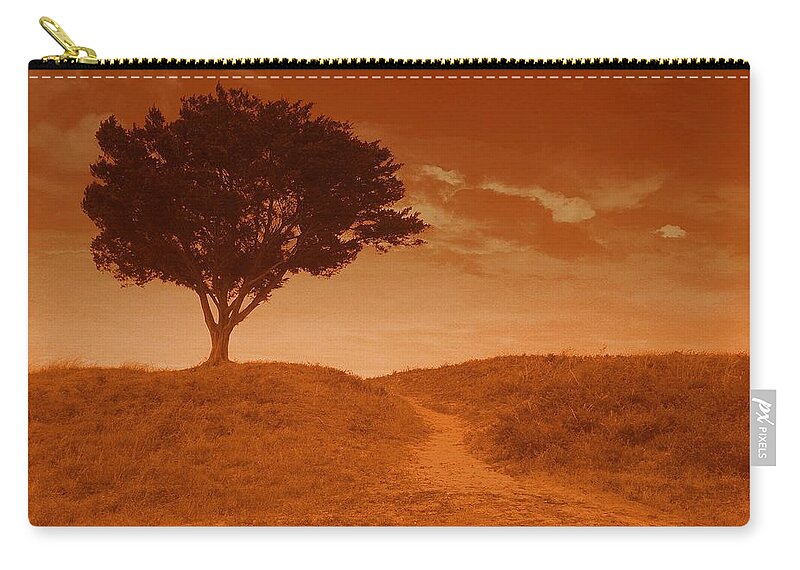 Landscape Carry-all Pouch featuring the photograph Sundown Alone by Julie Lueders 