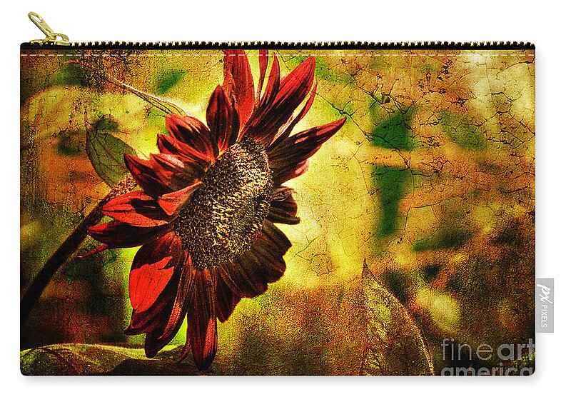 Sunflower Zip Pouch featuring the photograph Sunflower by Lois Bryan