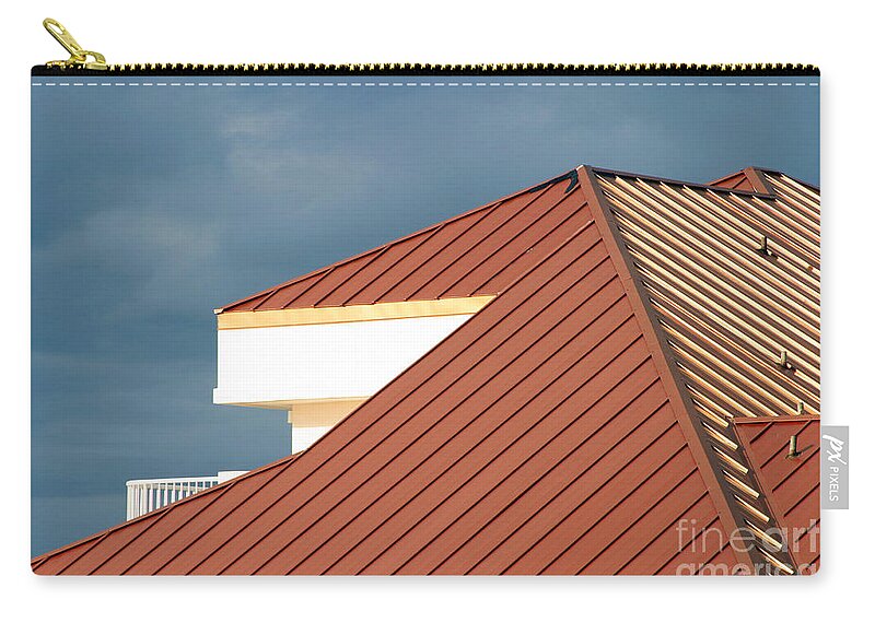 Abstract Zip Pouch featuring the photograph Geometry 101 by Rick Locke - Out of the Corner of My Eye