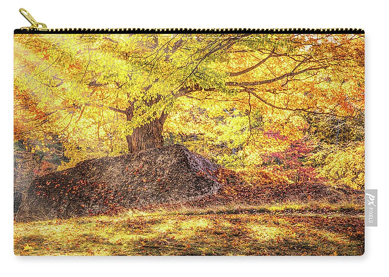 Salem Massachusetts Zip Pouch featuring the photograph Sunny Afternoon on Autumn Hill by Jeff Folger