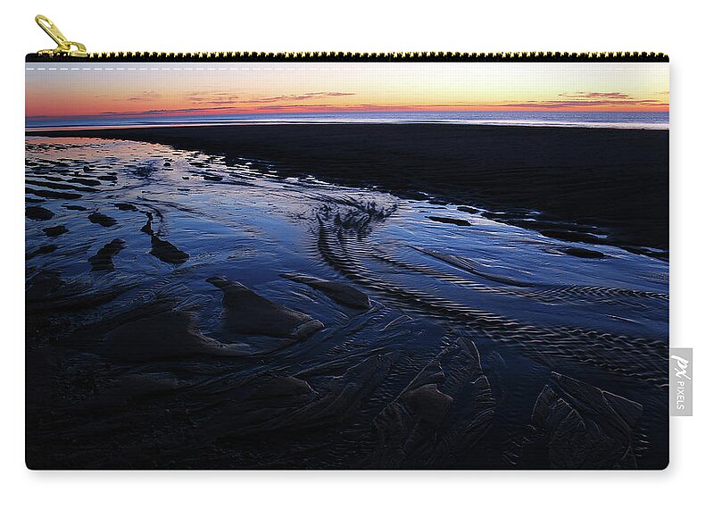 Sunrise Zip Pouch featuring the photograph Sunrise at the Coast by James Kirkikis