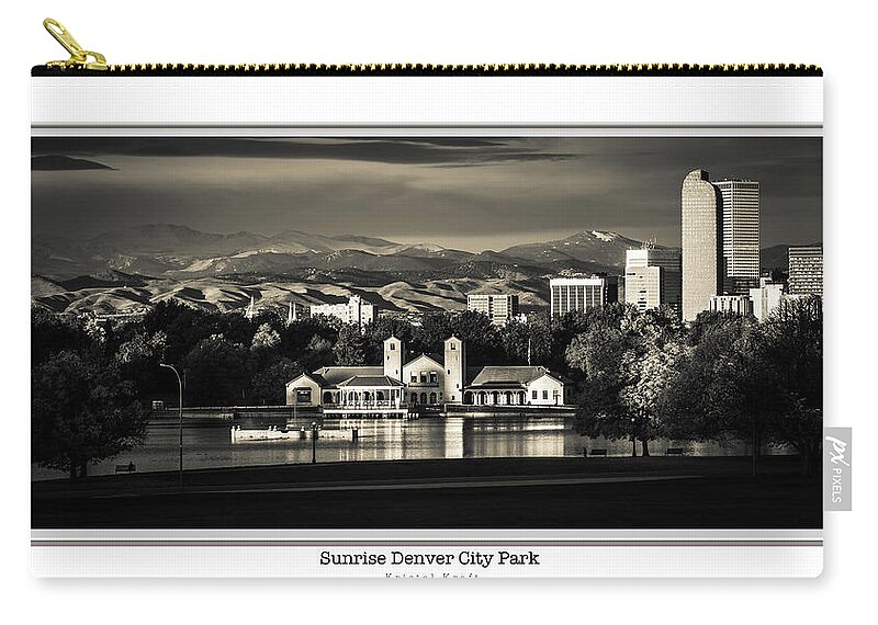 Sunrise Zip Pouch featuring the photograph Good Morning Denver by Kristal Kraft