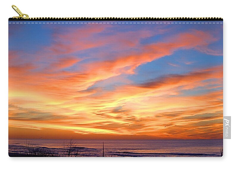 Seas Zip Pouch featuring the photograph Sunrise Dune I I I by Newwwman