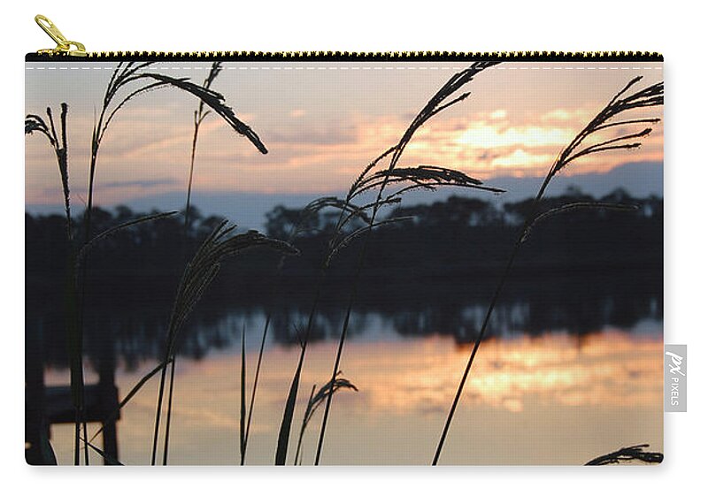 Sunrise Zip Pouch featuring the photograph Sunrise in Grayton 3 by Robert Meanor