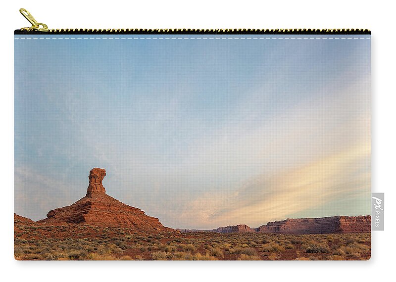 Pinnacle Carry-all Pouch featuring the photograph Sunrise In The Canyonlands by Denise Bush