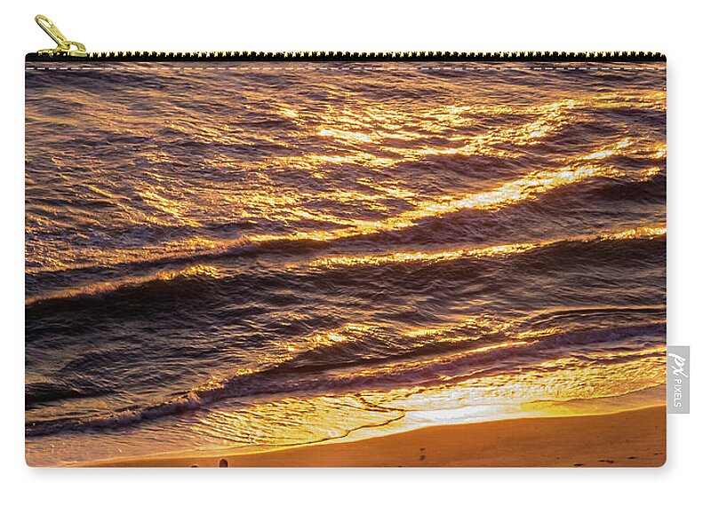 Atlantic Carry-all Pouch featuring the photograph Sunrise on Melbourne Beach by Frank Mari