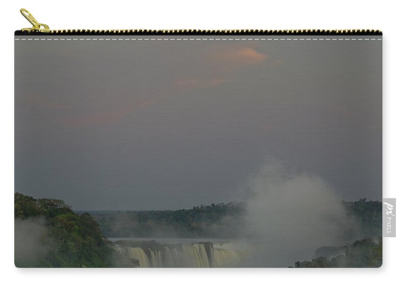 Iguacu Falls Zip Pouch featuring the photograph Sunrise Over Iguazu by Brian Kamprath
