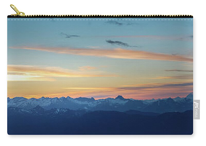 Canada Carry-all Pouch featuring the photograph View From Mount Seymour at Sunrise by Rick Deacon