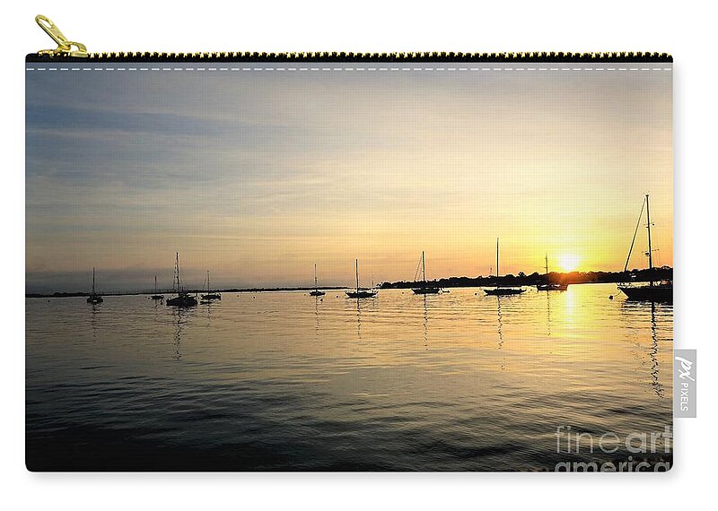 Sunrise Zip Pouch featuring the photograph Sunrise, St. Augustine by Merle Grenz
