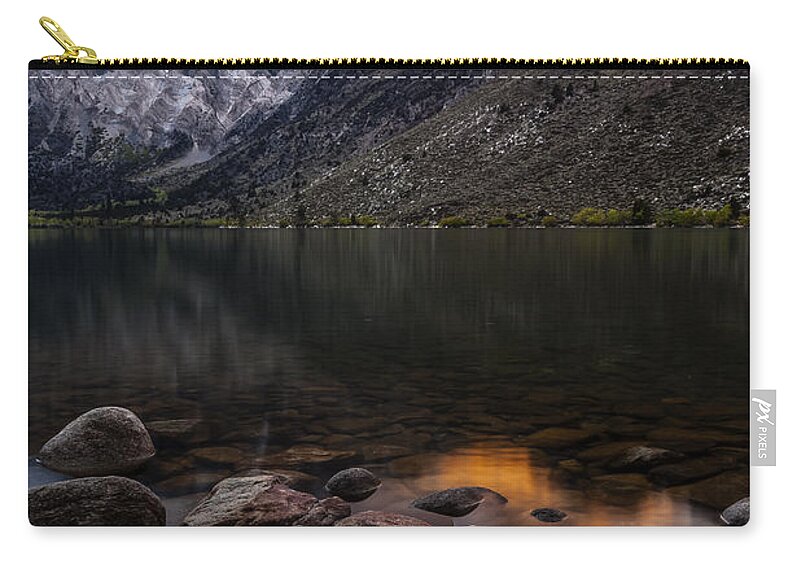 California Zip Pouch featuring the photograph Sunset at Convict Lake by Cat Connor