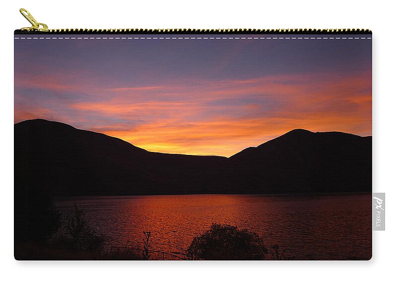 Woodhead Campground Zip Pouch featuring the photograph Sunset at Woodhead Campground by Joel Deutsch