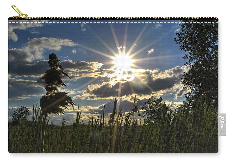 Buffalo Zip Pouch featuring the photograph Sunset Breeze 01 by Michael Frank Jr