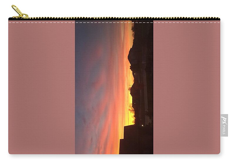  Zip Pouch featuring the photograph Sunset by Caitlyn Mccall