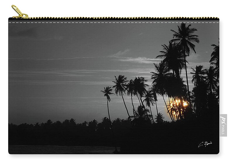 Sunset Zip Pouch featuring the photograph Sunset by Charlie Roman