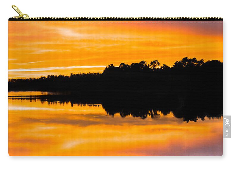 Sunset Zip Pouch featuring the photograph Sunset Colors by Parker Cunningham