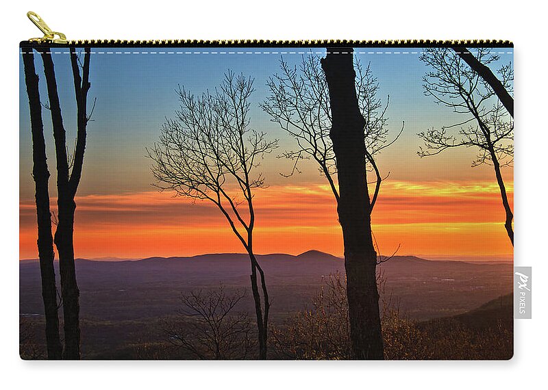 Sunset Zip Pouch featuring the photograph Sunset Hues by George Taylor