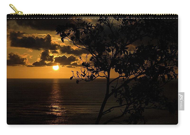 Sunset Zip Pouch featuring the photograph Sunset in Costa Rica by Vanessa D -