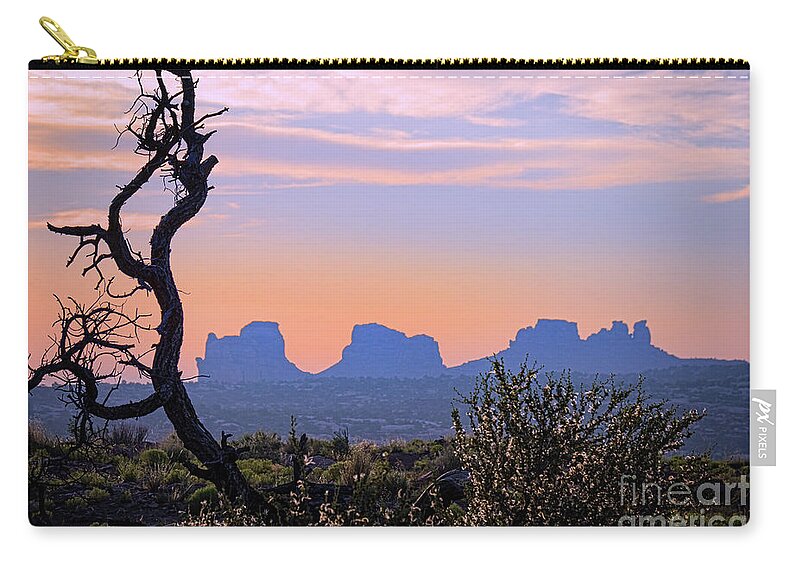 Canyonlands National Park Zip Pouch featuring the photograph Sunset in Utah by Norma Warden