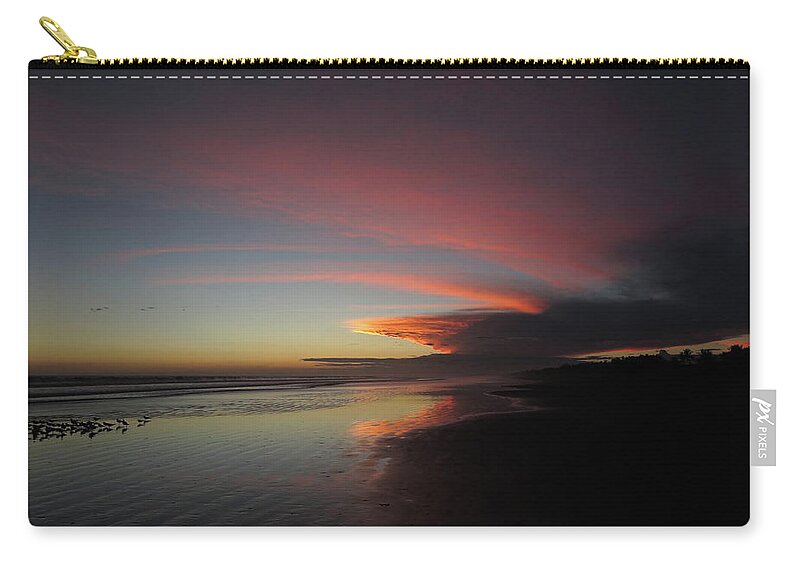 Sunset Zip Pouch featuring the photograph Sunset Las Lajas by Daniel Reed