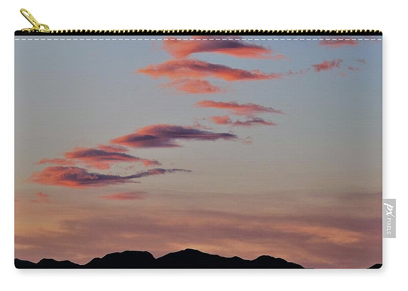 Sunset Zip Pouch featuring the photograph Sunset Mountain Skimmers by John Glass