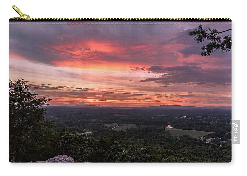  Atlanta Zip Pouch featuring the photograph Sunset on Georgia Mountains by Rod Gimenez
