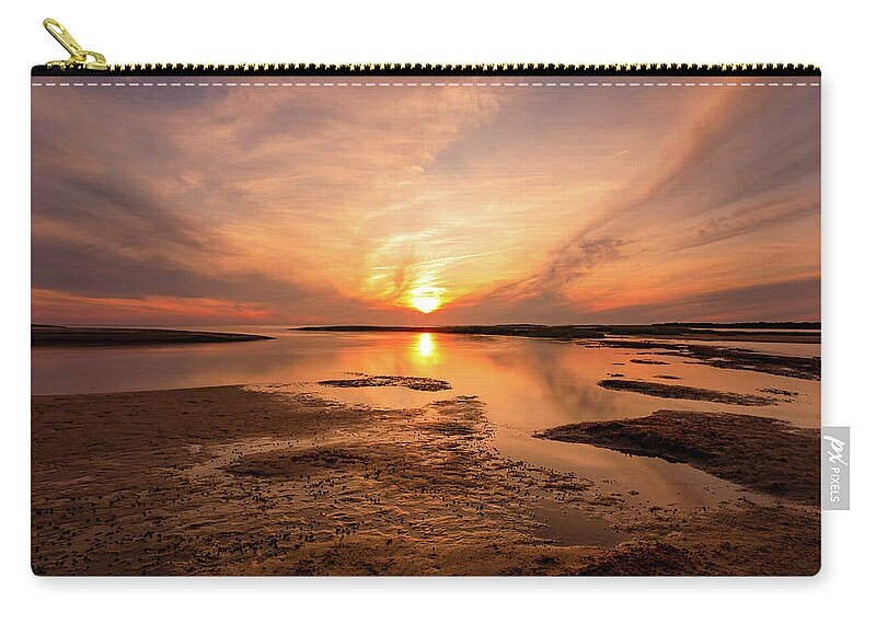 Sunset Zip Pouch featuring the photograph Sunset on the Cape by Rob Davies