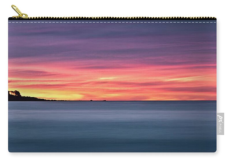 Mad About Wa Zip Pouch featuring the photograph Sunset Penisular, Bunker Bay by Dave Catley