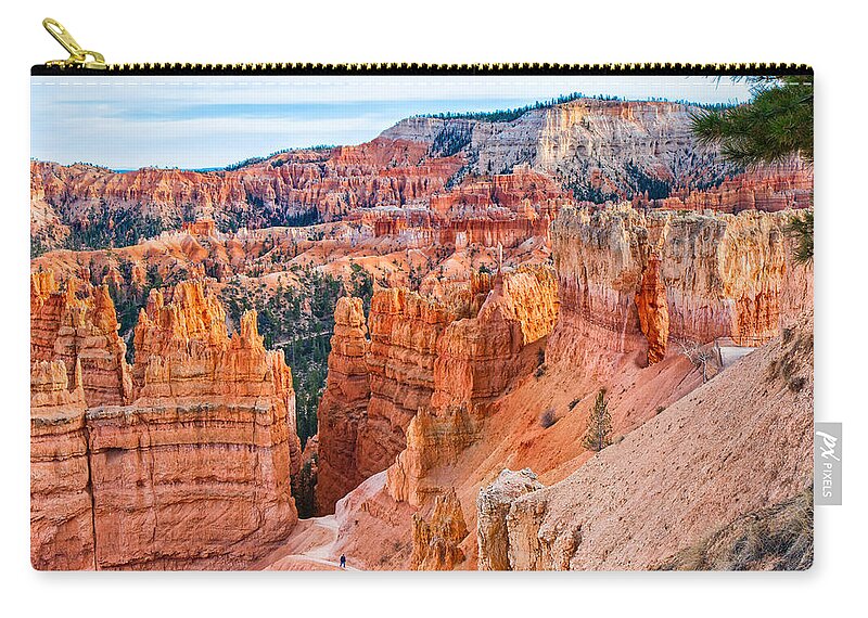 Bryce Canyon National Park Zip Pouch featuring the photograph Sunset Point Tableau by John M Bailey