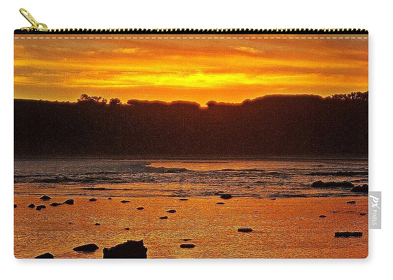 Sunset Reflections Zip Pouch featuring the photograph Sunset Reflections by Blair Stuart