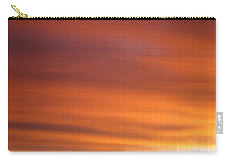 Sunset Time Zip Pouch featuring the photograph Sunset Time 4 by Randall Weidner